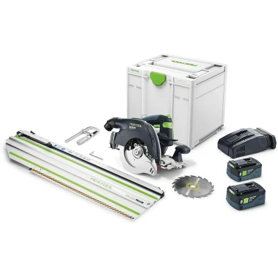 Afbeelding van Festool HKC 55 5.0 EBI Set FSK 420 Accu Pendelkapzaag 160mm + 18V 5.0Ah in Systainer 577675