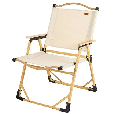 Afbeelding van Aktive Glamping Hoge Vouwstoel Beige 61 x 54 40 77 cm