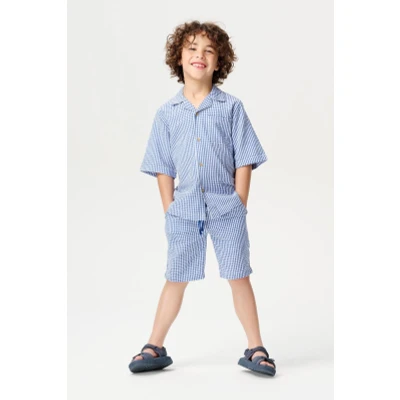 Image de T shirt Osnabruck Check pattern Medium blue 98