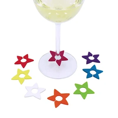Afbeelding van Identificatoren voor glazen Koala Ster Plastic Multicolour 8 Onderdelen (12,8 x 5 13,7 cm)