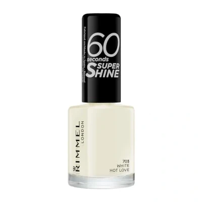 Afbeelding van 1+1 gratis: Rimmel Nagellak 60 Seconds SuperShine 703 White Hot Love 8 ml