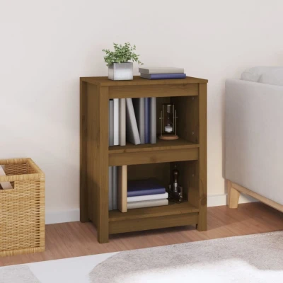 Afbeelding van Boekenkast 50x35x68 cm massief grenenhout honingbruin