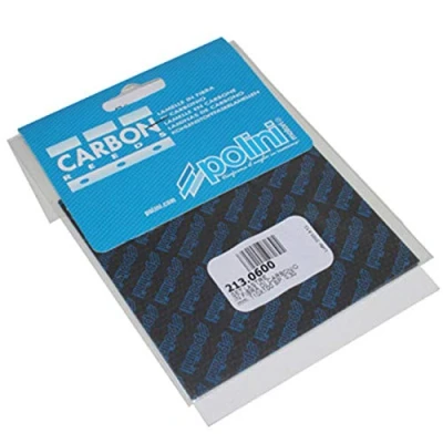 Afbeelding van Membraanplaat vel Polini Carbon Universeel Blauw 0.30mm