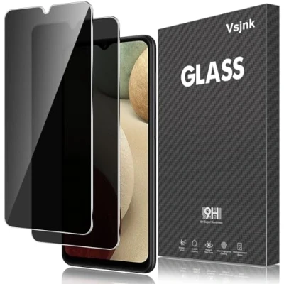 Afbeelding van Vsjnk Samsung Galaxy A12 pantserglas met 3 beschermfolies, x displaybeschermfolie van gehard glas, 9H hardheid, HD displaybeschermfolie, compatibel
