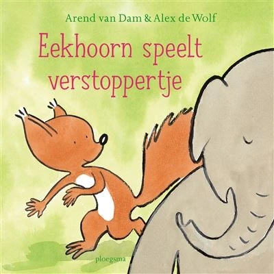 Image de Eekhoorn speelt verstoppertje