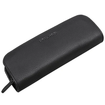 Afbeelding van STILORD Alfie vintage lederen etui voor school college kantoor echt leer, zwart., Moderne stijl