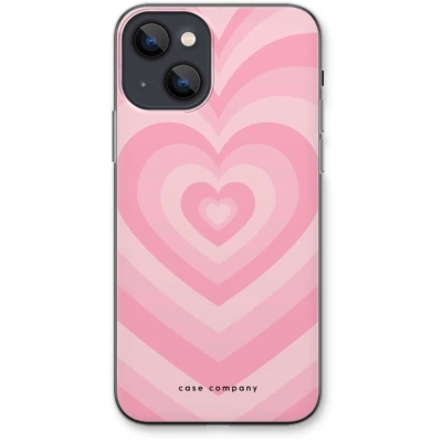 Afbeelding van Case Company® hoesje geschikt voor iPhone 13 Hart Roos Soft Cover Telefoonhoesje Bescherming aan alle Kanten en Schermrand