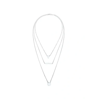 Afbeelding van Elli SET Ketting silvercolored, Dames, Maat: 40, Silver colored
