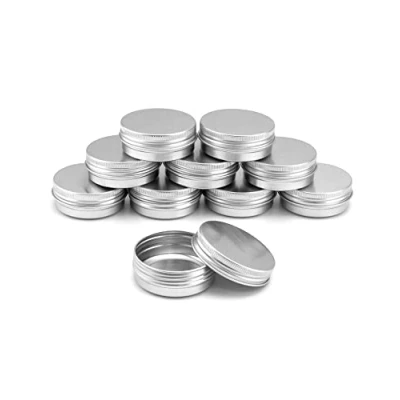 Afbeelding van 30 stuks aluminium crèmepotjes met deksel, ronde lege potjes voor crème, lotion, sieraden sorteren (30 ml