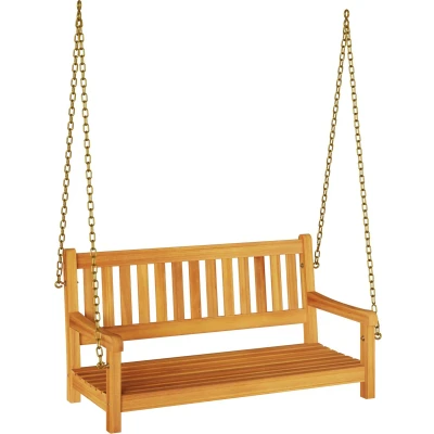 Afbeelding van vidaXL 2 Zitter Tuin Schommelbank 110x56x58 cm Massief Hout Acacia