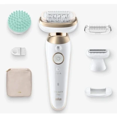 Afbeelding van Braun Silk·épil 9 Flex Epilator Voor Eenvoudig Ontharen 071 3D Wit/goud