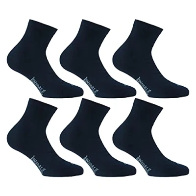 Afbeelding van Lonsdale Quarter 6 paar sokken, uitstekende katoenkwaliteit, Blauw
