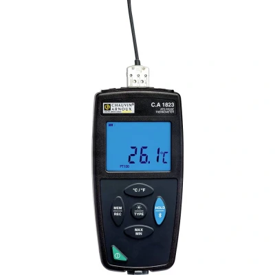 Afbeelding van Chauvin Arnoux C.A 1823 Temperatuurmeter 100 400 C Sensortype Pt100, Pt1000 Datalogger functie