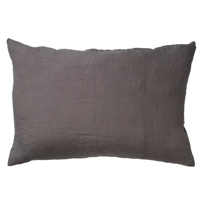 Afbeelding van Dutch Decor LINN Sierkussen 40x60 cm 100% linnen Charcoal Gray antraciet