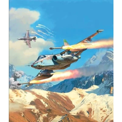 Afbeelding van 1:144 Zvezda 7431 Soviet Attack Aircraft Sukhoi Su 25 Frogfoot Snap Fit Kit Plastic Modelbouwpakket