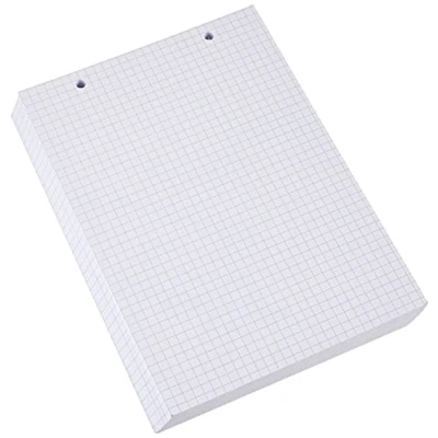 Afbeelding van Exacompta 10608E indexkaarten in folie 14, 8 x 21 cm, geruit, 5 geperforeerd, wit, 100 stuks
