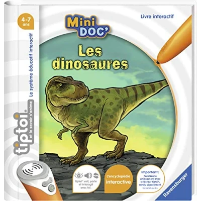Afbeelding van Ravensburger 00028 tiptoi Mini Doc&#039; interactief boek dinosaurus educatieve spelletjes zonder beeldscherm in het Frans speler niet inbegrepen