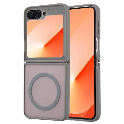 Afbeelding van imoshion Hoesje Geschikt voor Samsung Galaxy Z Flip 6 Color Guard Backcover MagSafe Grijs