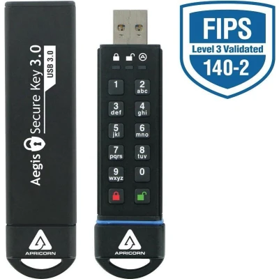 Afbeelding van Apricorn Secure Key USB stick 120 GB