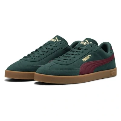 Afbeelding van PUMA Club II Era, suède, uniseks, Green Terrain Ruby Shimmer, 36 EU