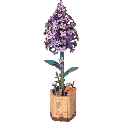 Afbeelding van Robotime Lilac TW021 Lila Knutselen DIY Houten bouwpakket Volwassenen