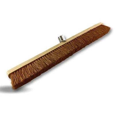 Afbeelding van Kibros 2080 Werkplaatsbezem Buitenbaan Lengte 80 cm Vulling Kokosvezel Borstel Natuurlijk Houten zool Schroefmetalen huls Ø 28 mm Mouwloos