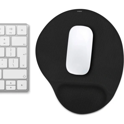 Afbeelding van iMoshion Ergonomische Muismat met Polssteun Afmetingen 30 x 25 cm Gel en Antislip Materiaal Geschikt voor Gamen, School Kantoor