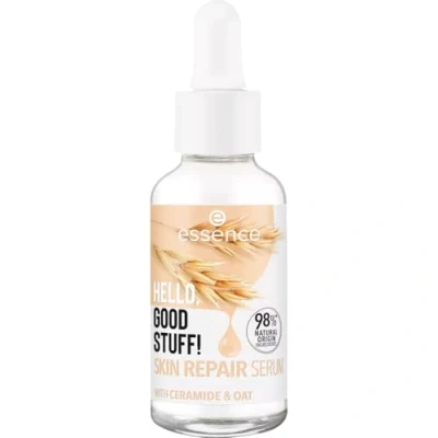 Afbeelding van essence Cosmetics Hello, Good Stuff Repair Serum voor het gezicht, wit, voedend, herstellend, lichtdoorlatend, veganistisch, olievrij, parabenen, zonder microplasticdeeltjes, 30 ml