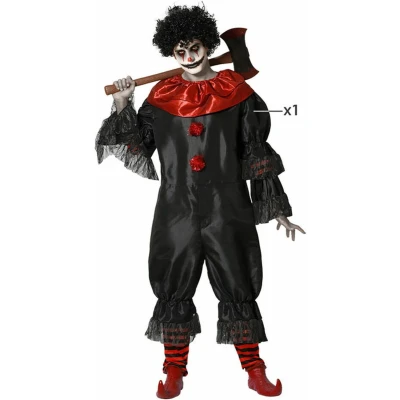 Afbeelding van Kostuums voor Volwassenen Zwart Clown (1 Onderdelen) Maat M/L