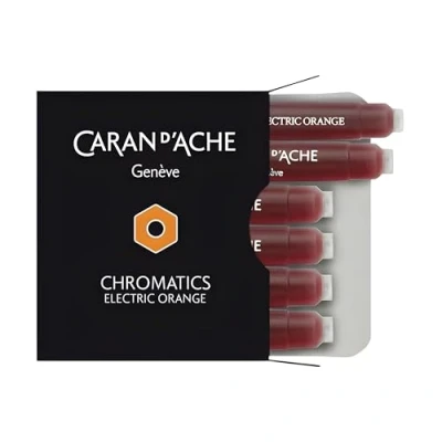 Afbeelding van Caran d&#039;Ache Vulpenvullingen Electric Orange Gratis graveren