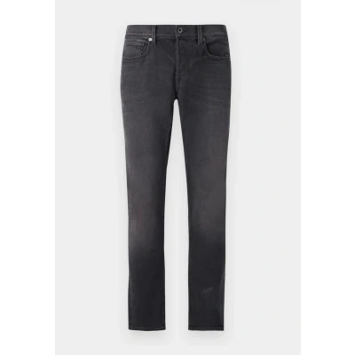 Afbeelding van G Star 3301 Slim fit jeans Nero black stretch denim antic charcoal, Heren, Maat: 28x30, charcoal