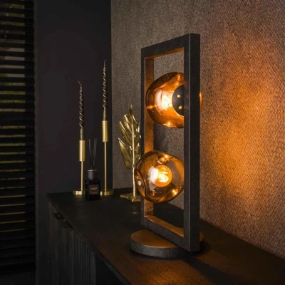 Afbeelding van Hoyz Collection Tafellamp 2L Stellar Artic Zwart