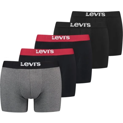 Afbeelding van Levis Heren Boxershorts SOLID BASIC BOXER 5 Pack 1 Veelkleurig