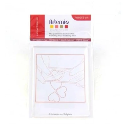 Image de Bloc de positionnement pour tampons transparents 9 x 7 cm