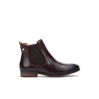 Afbeelding van Pikolinos Korte laarzen, Dames, Maat: 41, Dark brown Leer en textiel