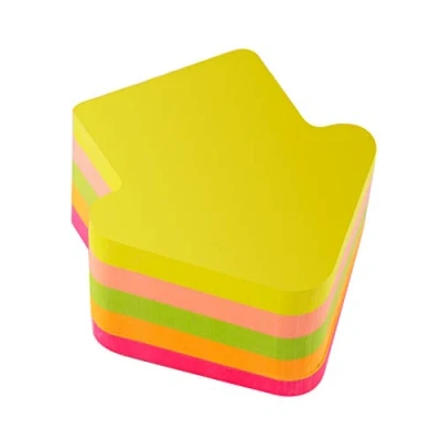 Afbeelding van D.RECT Zelfklevende notities set van 1 stuk 70 x mm plaknotities 400 bladblok kantoorbenodigdheden neonkleur pijlvorm
