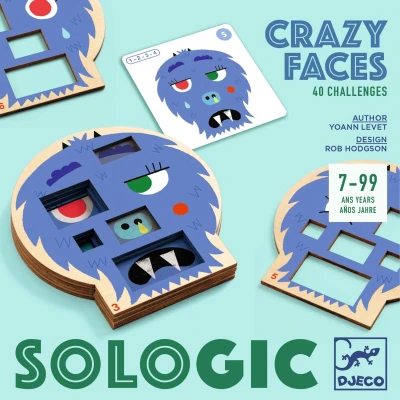 Afbeelding van Djeco logicaspel sologic crazy faces