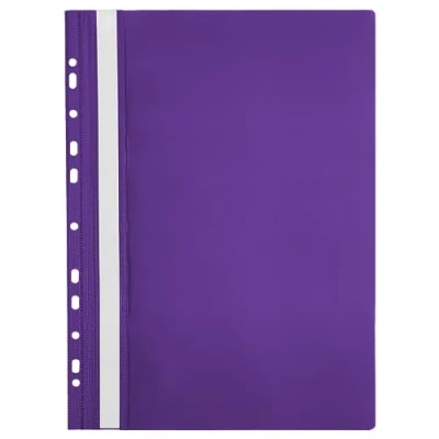 Afbeelding van Netuno 1 x geperforeerde lamelhoes paars A4 snelmappen PP met perforatie citaat voor school kantoor shirt transparante voorkant lamellenmap offerte