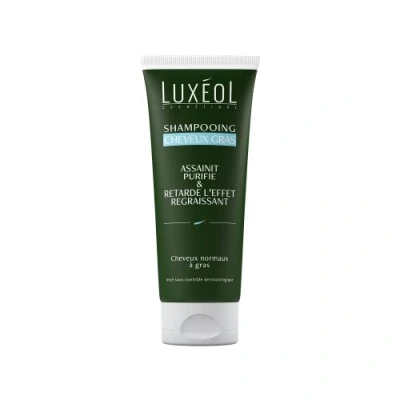 Afbeelding van LUXÉOL Haarshampoo reinigt en frisheid, zachtheid lichtheid verzorging voor normaal tot vet haar 86% ingrediënten van natuurlijke oorsprong gemaakt in Frankrijk 200 ml