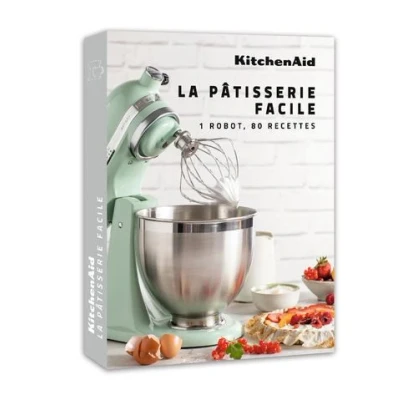 Image de KitchenAid Livre De Cuisine La Pâtisserie Facile (fr) Pbcb_fr Acc.mixer White