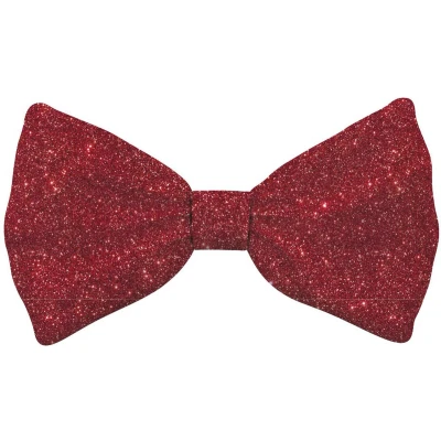 Afbeelding van Plenty Gifts Kerst Vlinderstrik Glitter Rood MAAT XL 10X18 CM