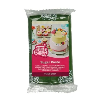 Afbeelding van FunCakes Rolfondant Bosgroen 250g Fondant voor Cupcakes en Taarten