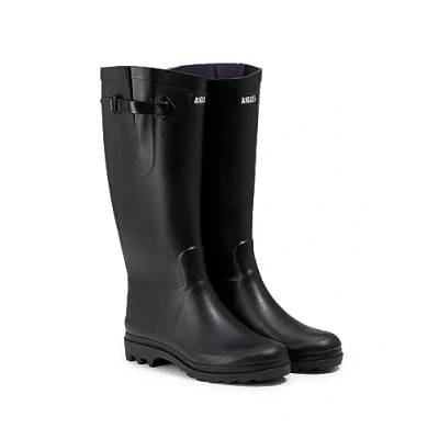 Afbeelding van Aigle Aiglentine NL Regenlaarzen, Dames, Maat: 40, Black Natuurrubber