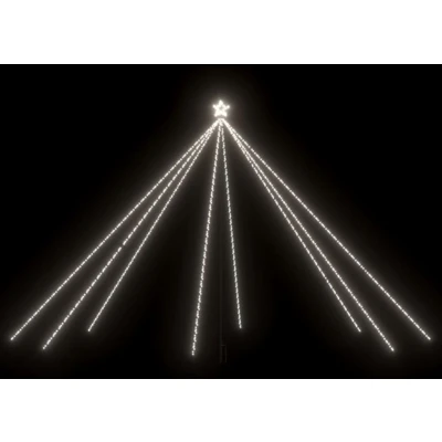 Afbeelding van Kerstboomverlichting 800 LED&#039;s binnen/buiten 5 m koudwit