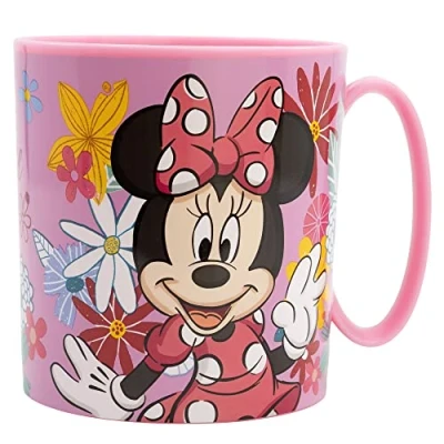 Image de Stor Minnie Mouse Mug pour enfant en plastique réutilisable micro ondes 350 ml