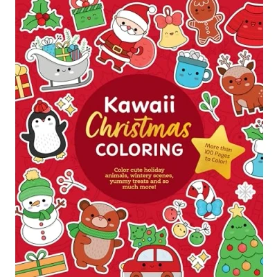 Afbeelding van Chartwell Coloring Books Kawaii Christmas