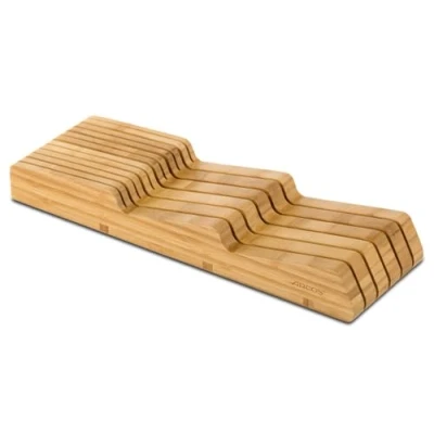 Afbeelding van Arcos Blokken universele lade voor messen tot 25 cm van bamboe, 39 x 432 139 mm, kleur: bruin