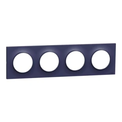 Afbeelding van Schneider Electric S550708 Odace Styl, kobaltplaat, 4 posities, horizontaal/verticaal, afstand 71 mm