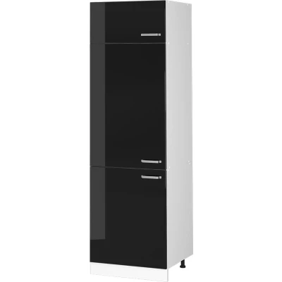 Afbeelding van Vicco Universele voorraadkast R Line, Zwart hoogglans/Wit, 60 cm met deuren