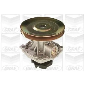 Afbeelding van GRAF PA585 Waterpomp Met pakking Zonder deksel Mechanisch Gietijzer 115,2 voor multiriemaandrijving LANCIA: DELTA 1, FIAT: Strada I Convertible